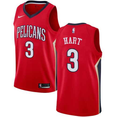 Nike New Orleans Pelicans #3 Josh Hart Red NBA Swingman Statement Edition Jersey Mens