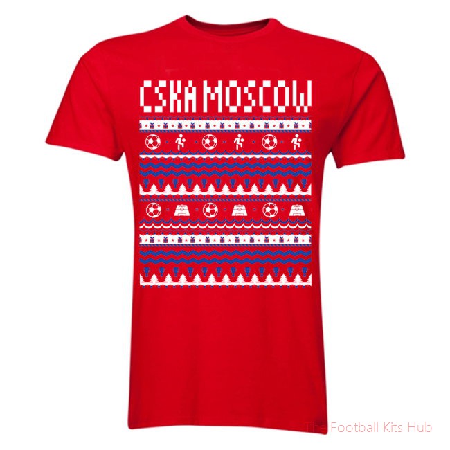 CSKA Moscow Christmas T-Shirt (Red)
