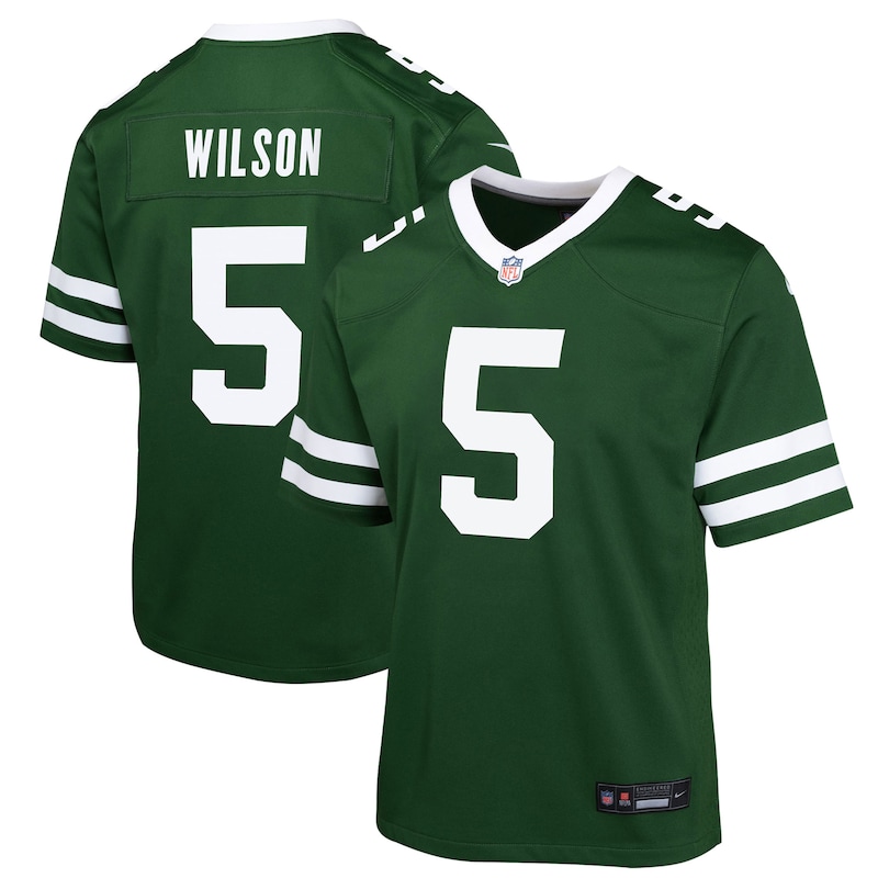 None Garrett Wilson NY Jets Bold Professional Jersey Football Apparel