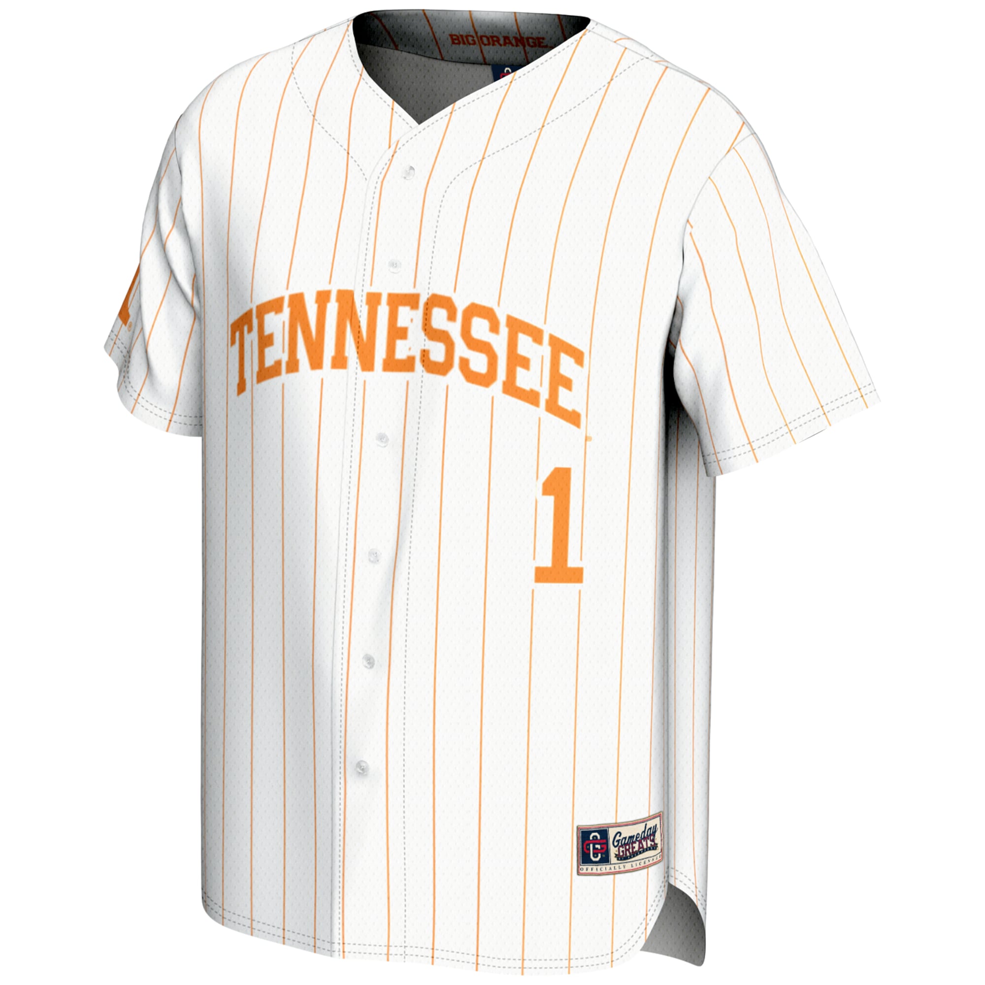 [DDG] Tennessee Volunteers GameDay Greats Youth Lightweight Baseball Jersey - White