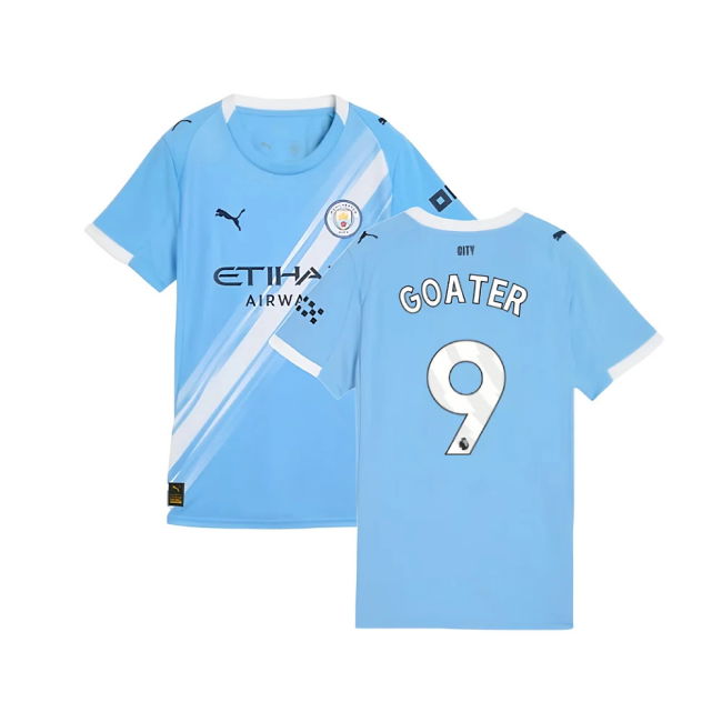 Official 2025-2026 Man City Home With Modern Design - Captain
