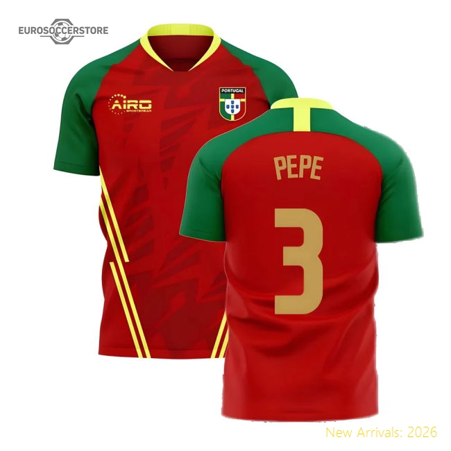 Portugal 2025-2026 Primary Concept Football Kit (airo) (pepe 3