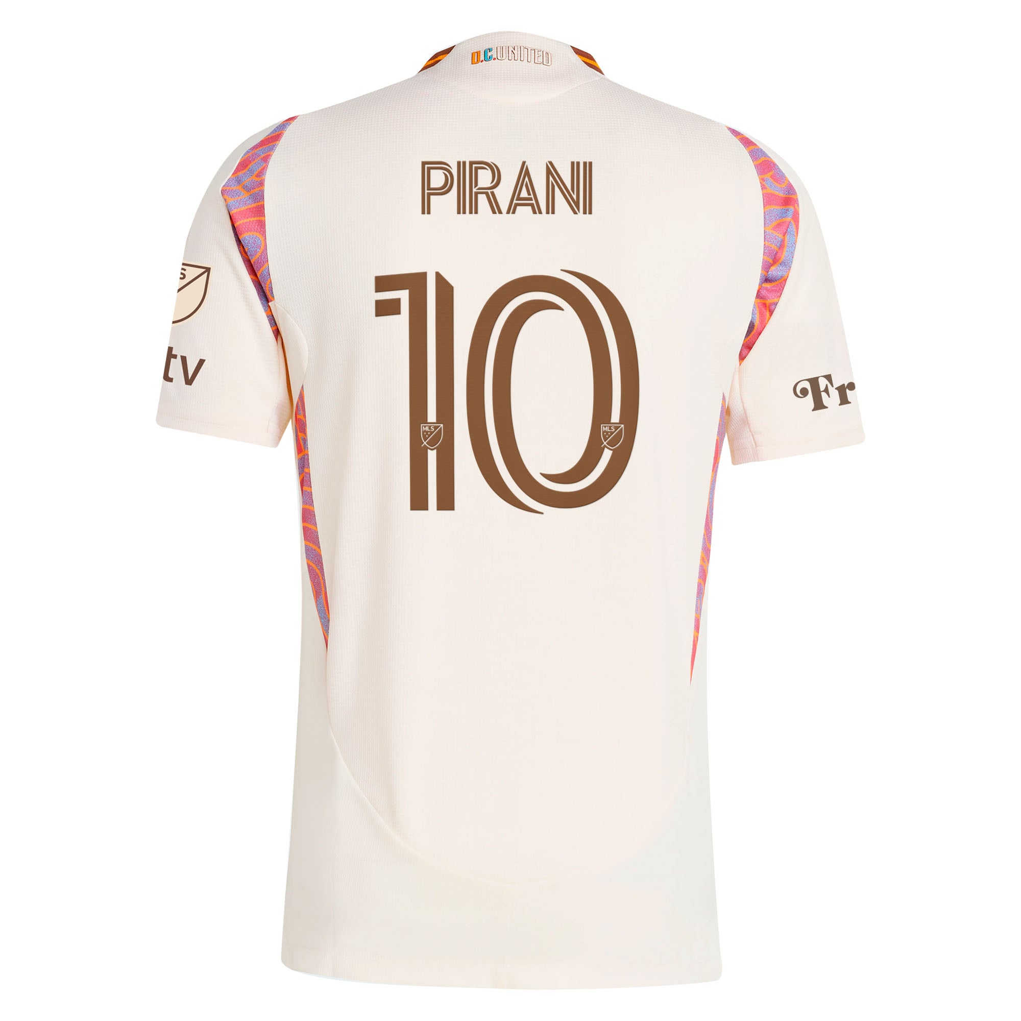 [SJH] Gabriel Pirani D.C. United 2025 The Soul Kit On-Field Authentic Jersey - Natural