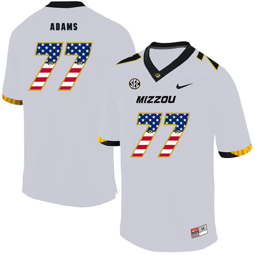 Men's None White 2024 alternate jersey Paul Adams #77 official