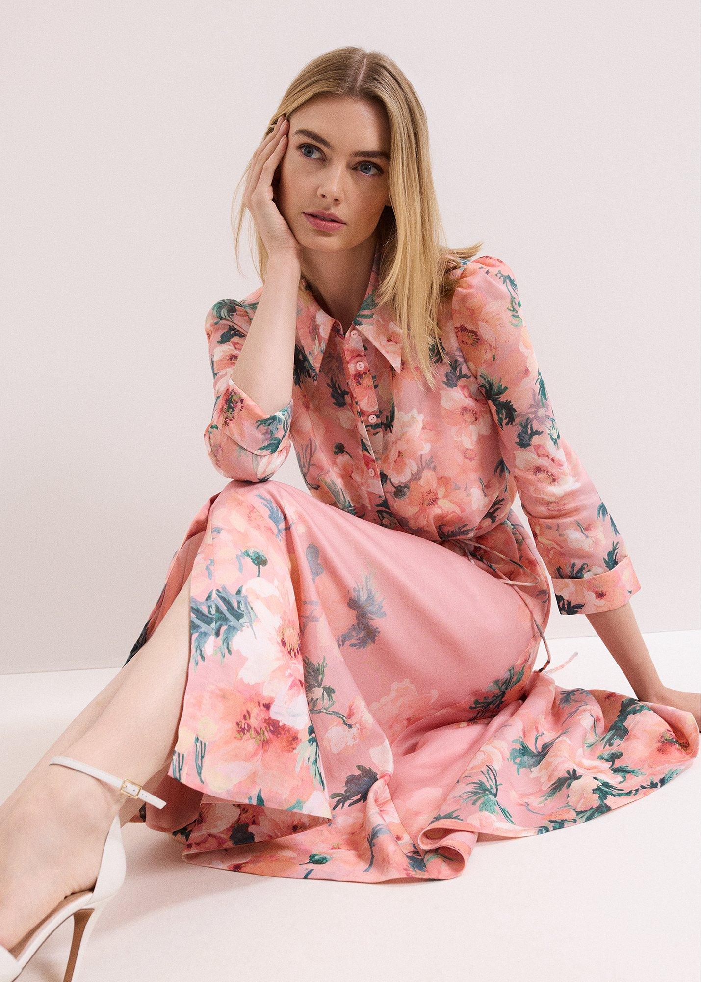 Petite Anabella Floral Shirt Dress