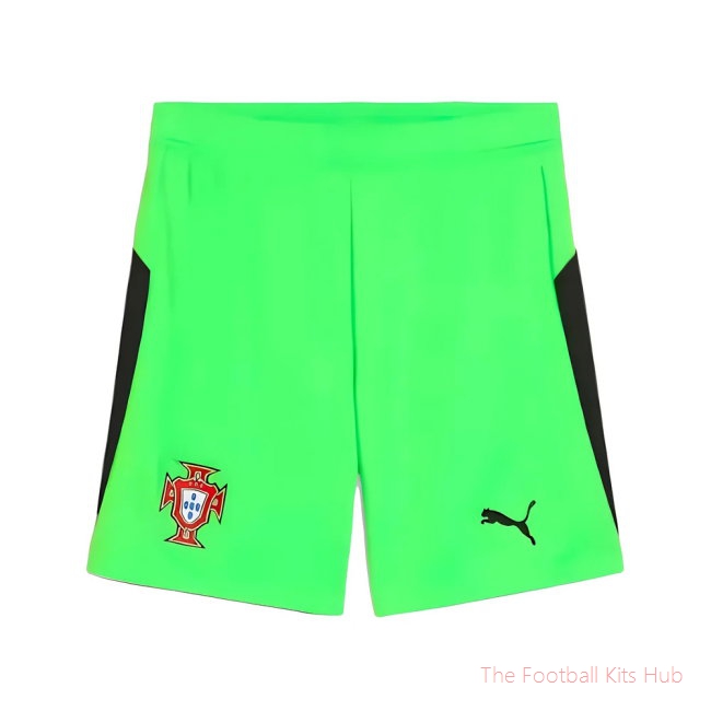 2025-2026 Portugal Home Goalkeeper Shorts (Green)
