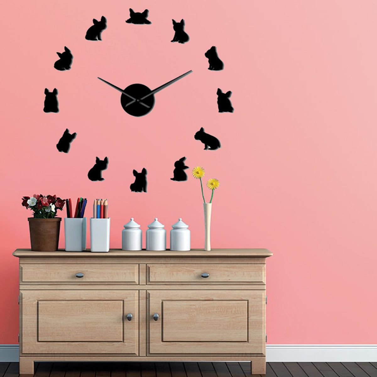 French Bulldog The Frenchie Clock (ws77) Cute Frenchie Essential