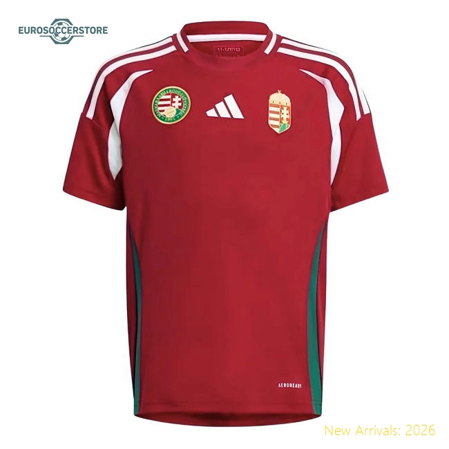 Hungary Children 2024 Home Jersey Shirt Football Fan Match Day Essential