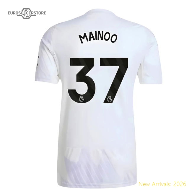 2025-2026 Man Utd Away Shirt (mainoo 37) - Match Day Jersey
