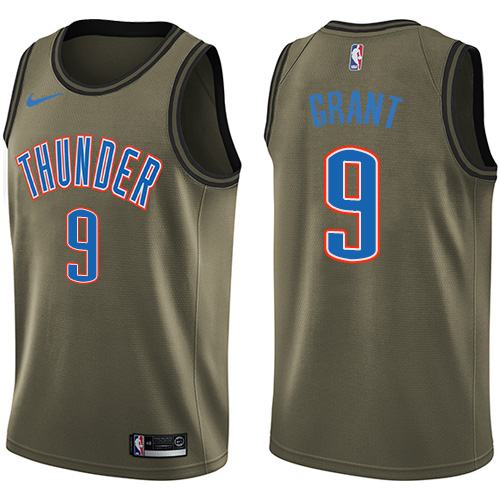 Superior OKC #9 Jerami Grant 2024 City NBA City Jersey Green -