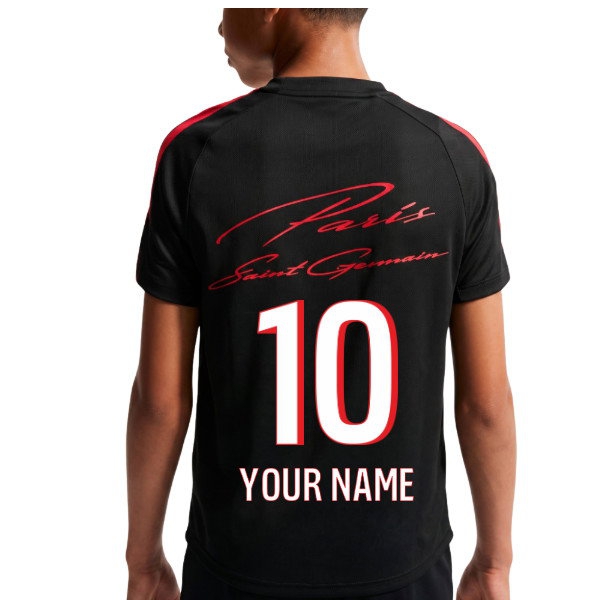 [JED] 2026-2027 PSG Strike Training Shirt (Black) - Kids (Your Name)
