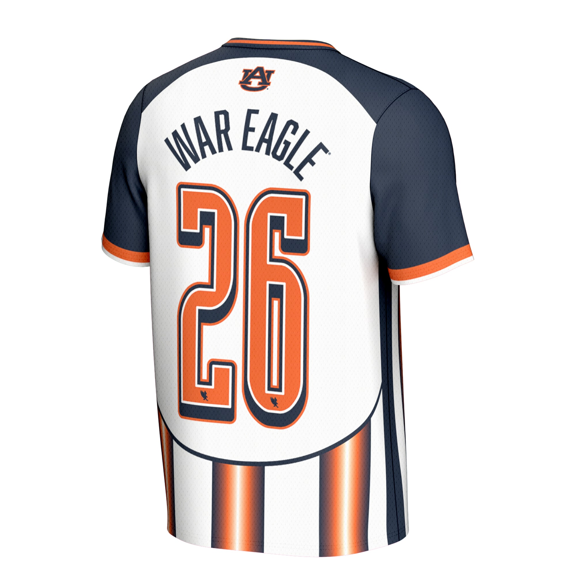[ESK] Auburn Tigers GameDay Greats Unisex War Eagle Commemorative Fashion Soccer Jersey - White