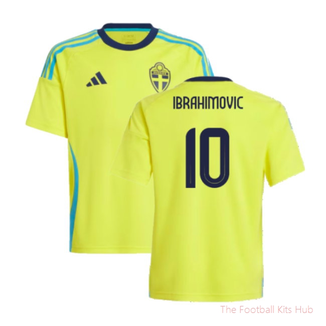 2024-2025 Sweden Home Fan Shirt (Kids) (IBRAHIMOVIC 10)