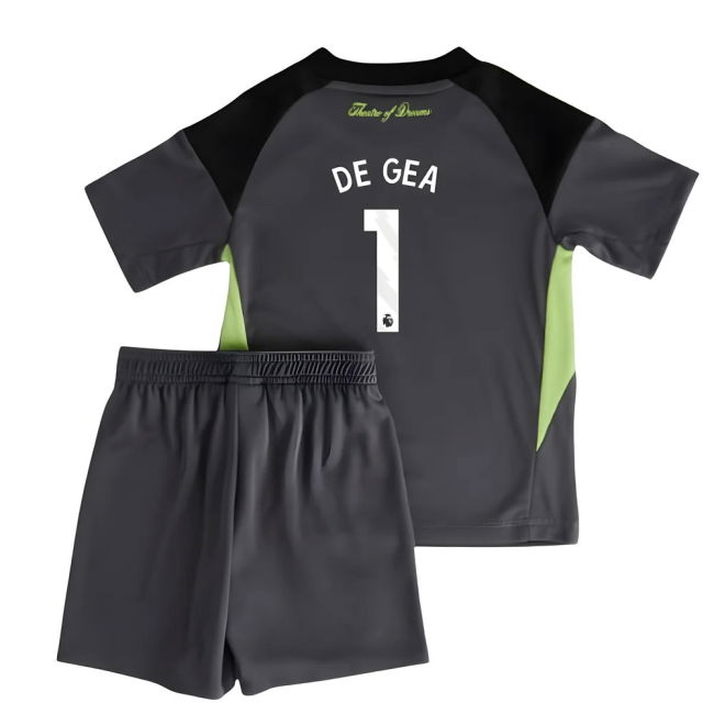 2025-2026 Man Utd Home Goalkeeper Mini Kit (De Gea 1)