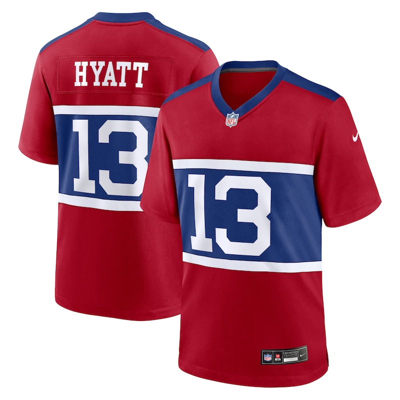 None Jalin Hyatt NY Giants Sleek Durable Jersey Game Day Wear