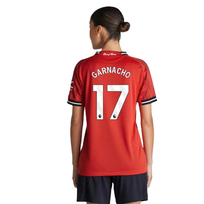 2025-2026 Man Utd Authentic Home Shirt (Womens) (Garnacho 17)