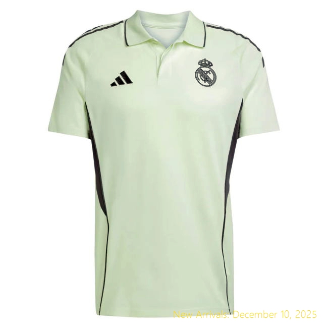 2025-2026 RM Real Madrid Polo Authentic Shirt (Almost Lime) - Great