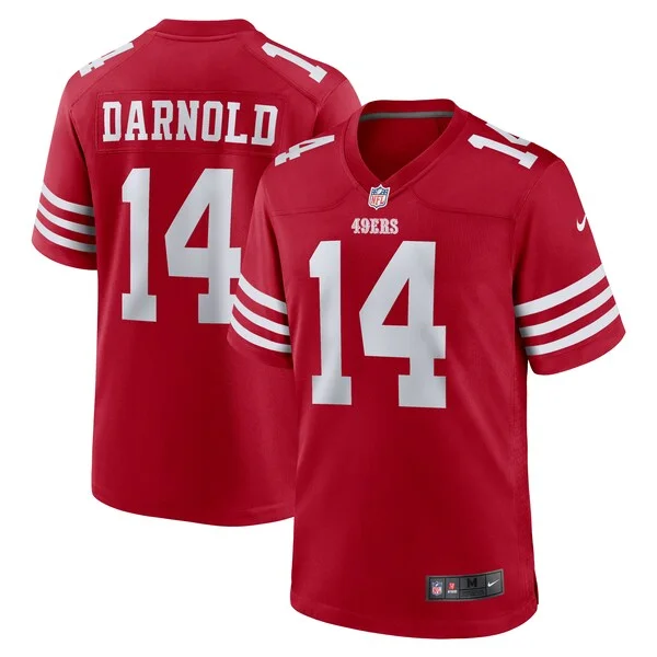 San Francisco 49ers Game NFL Jersey - Scarlet | Pro-Level Football ...