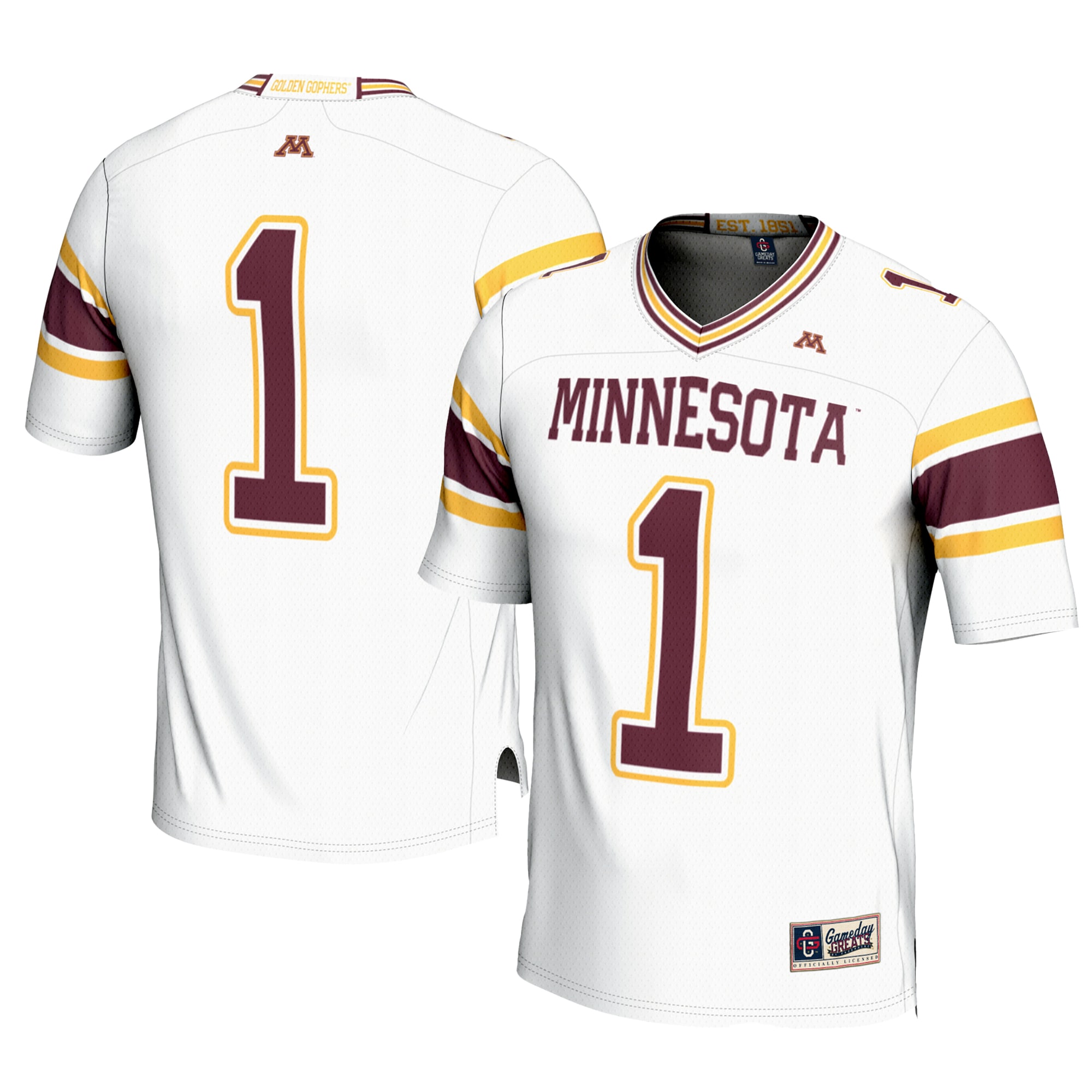 #1 Minnesota Golden Gophers GameDay Greats 2026 Season Football Jersey - White