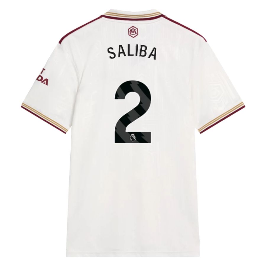 Arsenal 2025 2026 Saliba Children's Third Kit Jersey