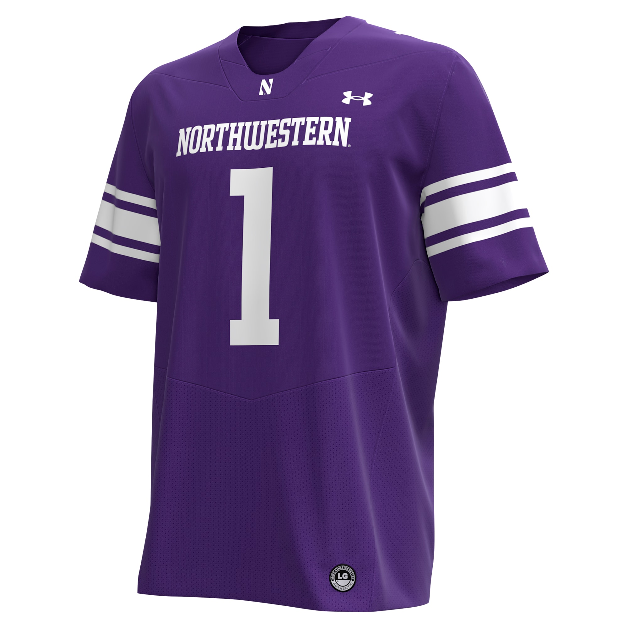 #1 Northwestern Wildcats Replica Football Jersey - Purple