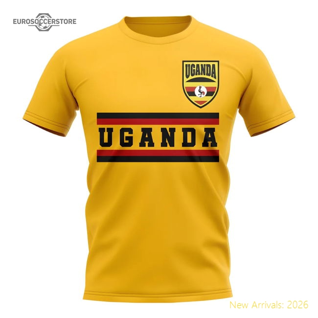 Uganda Core Football Country T-shirt (yellow) - Cost-effective