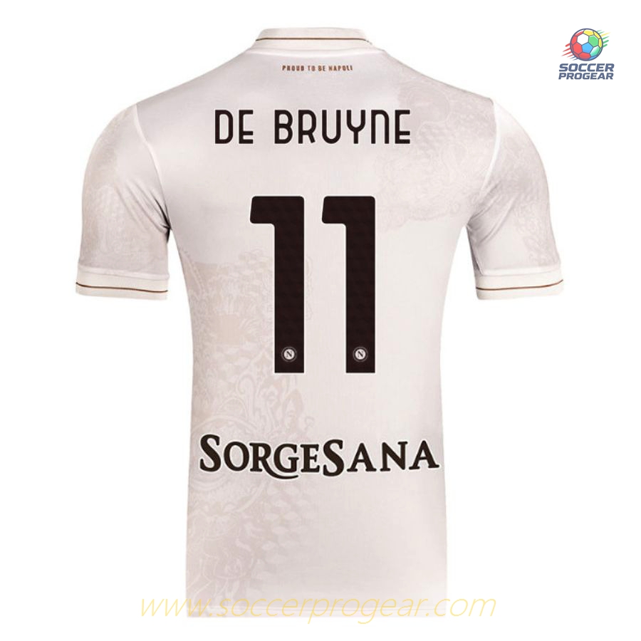 Naples Away Children Soccer Uniform Soccer Jersey 2025/26 Collection De Bruyne