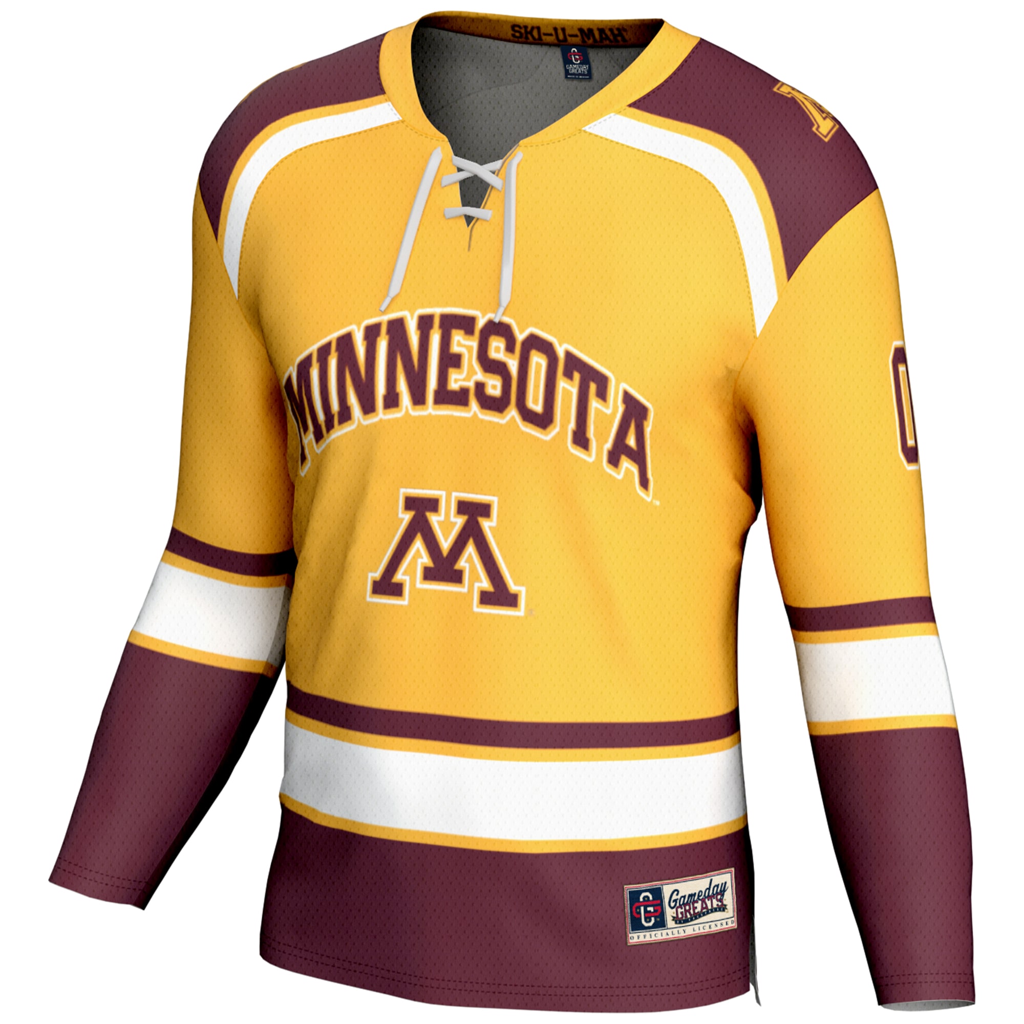 [DDG] Minnesota Golden Gophers GameDay Greats Youth NIL Pick-A-Player Men's Hockey Jersey - Gold