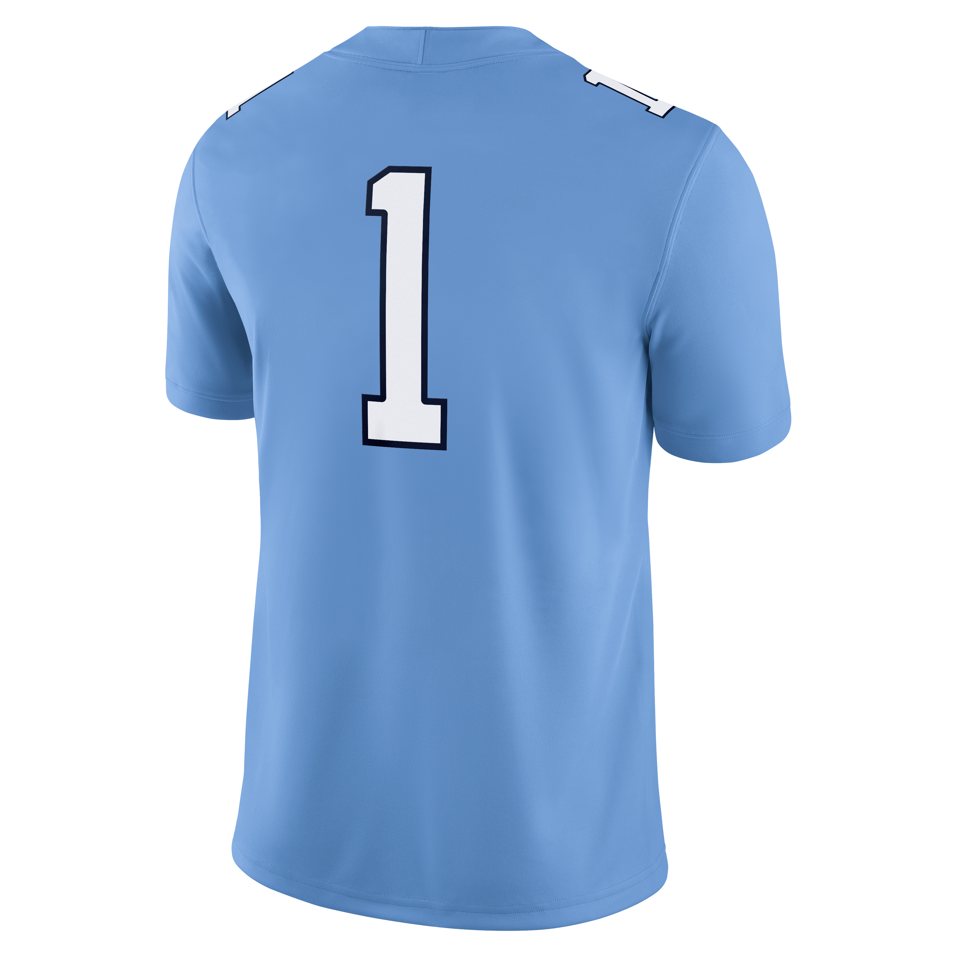 Men's Jordan Brand #1 Carolina Blue North Carolina Tar Heels Alternate Game Football Jersey