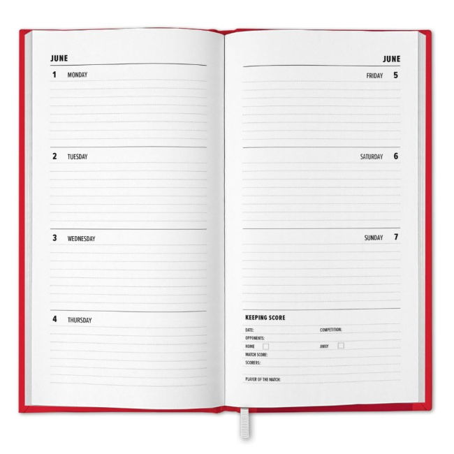 football shirt Arsenal FC Slim Diary 2026
