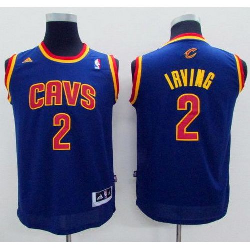 Cleveland Cavaliers #2 Kyrie Irving Navy Blue Stitched Youth NBA Jersey Youth