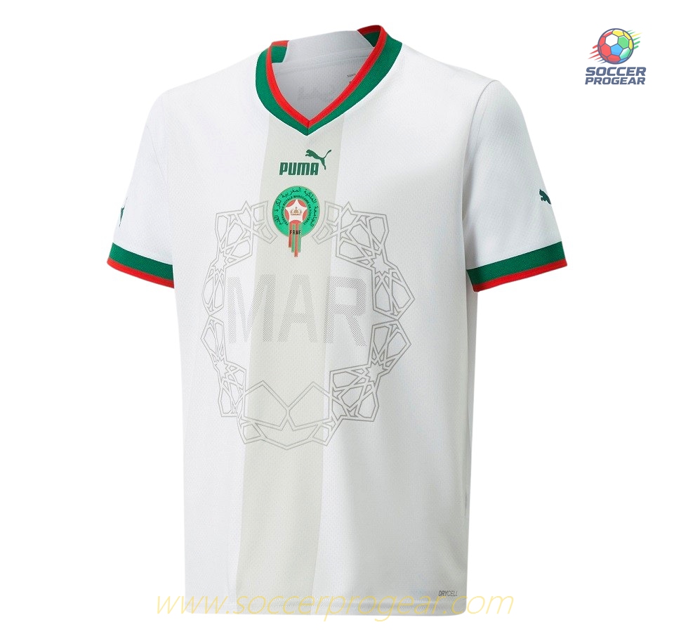 2022 WORLD CUP AWAY MOROCCO FIFA Approved JERSEY