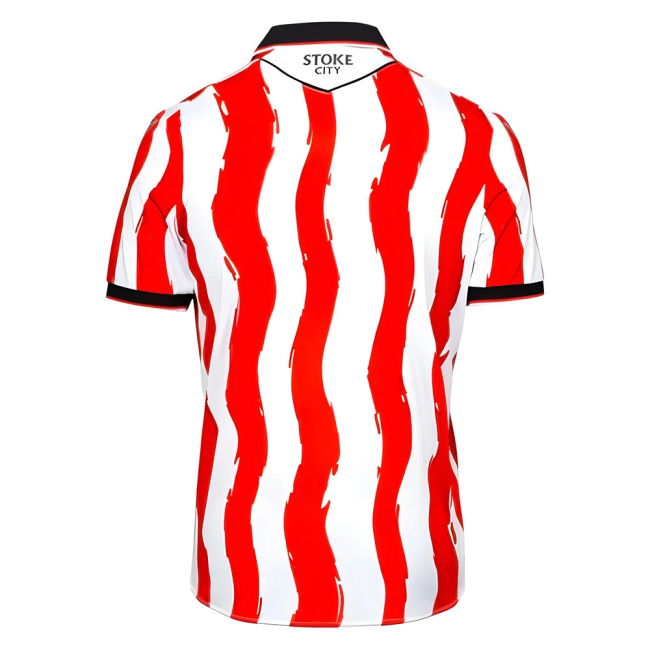 Licensed 2025-2026 Stoke City Home Shirt Breathable Fabric