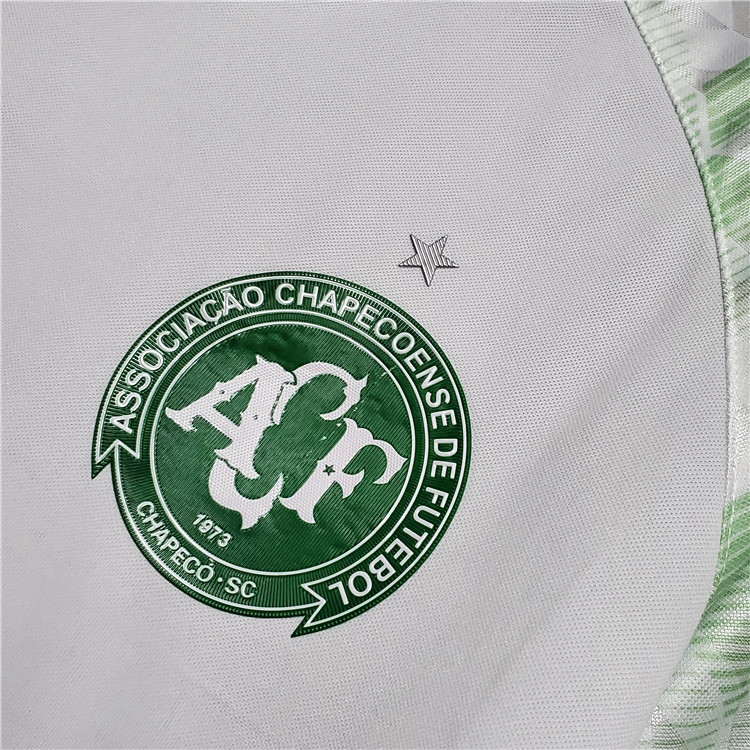 Chapecoense Soccer Jersey 20-21 Away White Soccer Shirt - Official