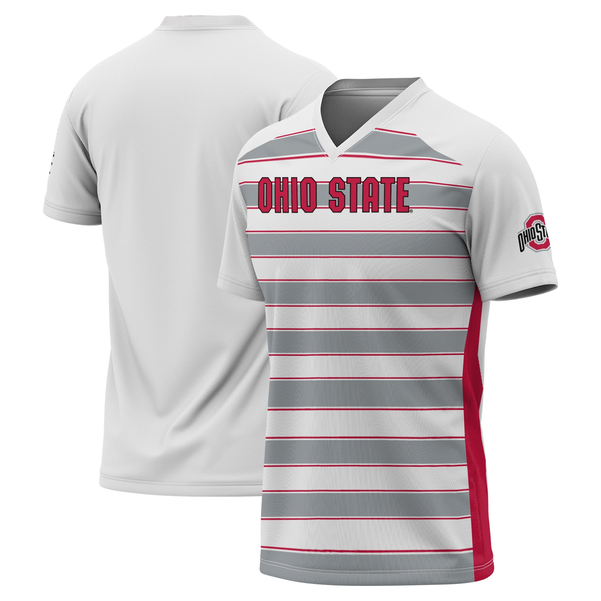 Ohio State Buckeyes GameDay Greats Youth Lightweight Soccer Fashion Jersey - White