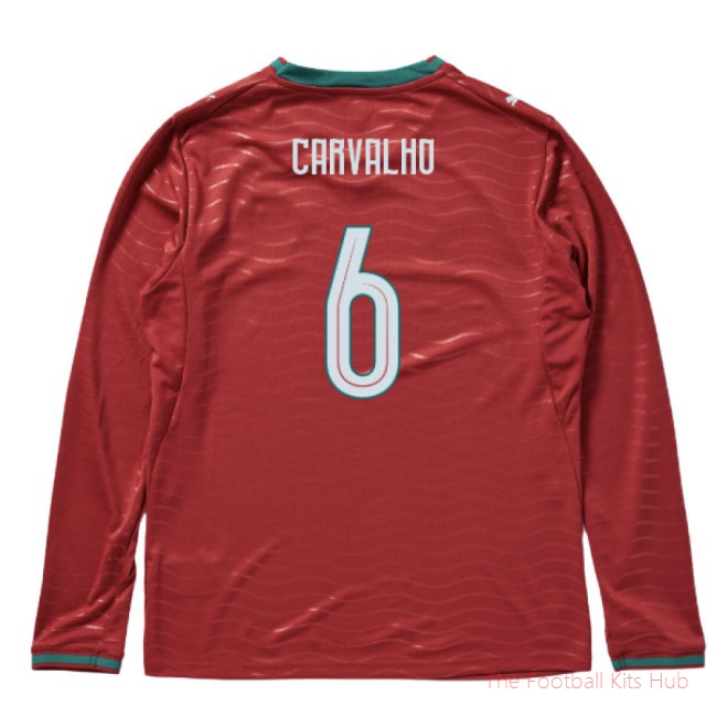2026-2027 Portugal Long Sleeve Home Shirt (Carvalho 6)