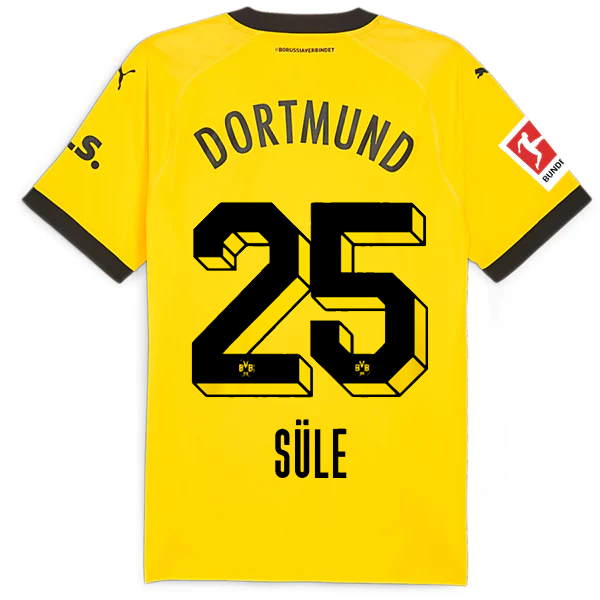 Borussia Dortmund Patch 2023-2024 Bun Home Jersey – Authentic Shirt