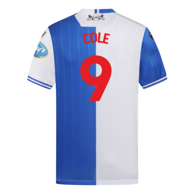 Authentic 2025-2026 Blackburn Rovers Home Shirt (cole 9) - Premium
