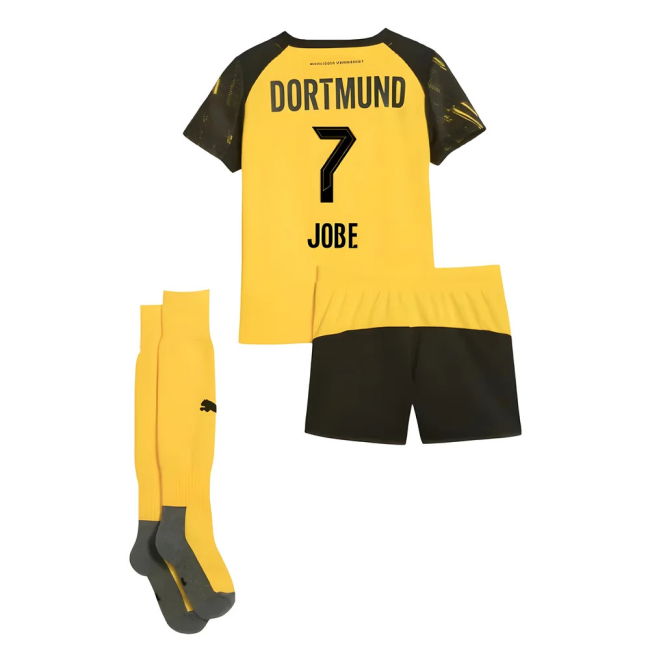 Borussia Dortmund 2025-2026 Home Soccer Jersey (Jobe 7)