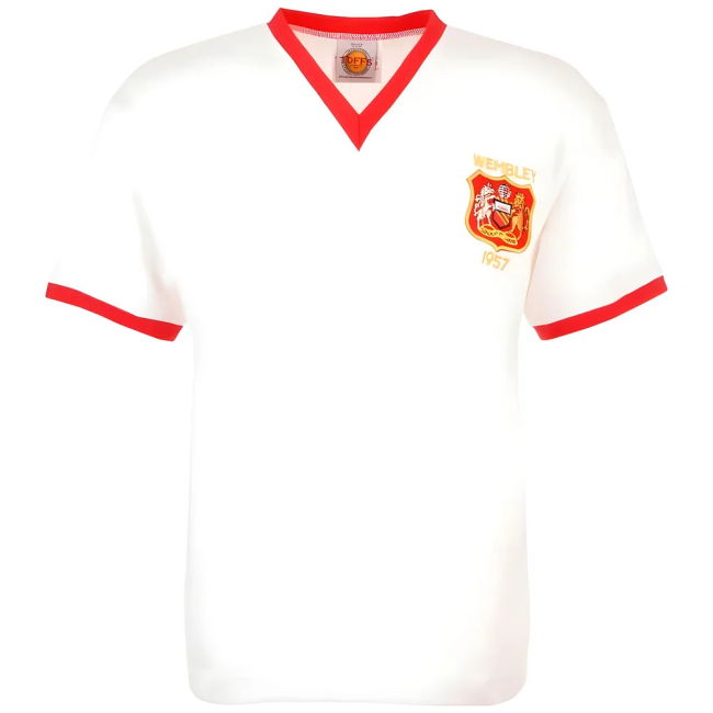 1957 Man City Soccer Jerseys sleek Third Football Shirt