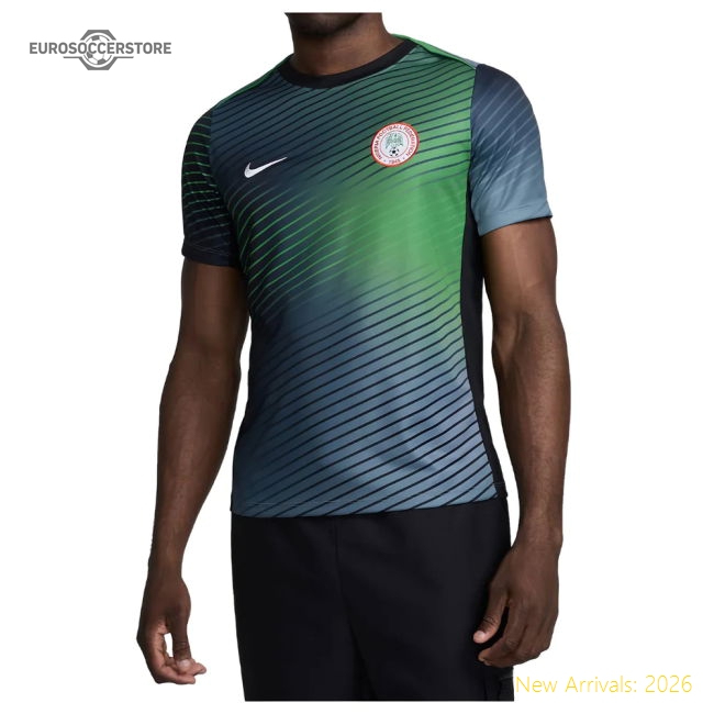 2024-2025 Nigeria Pre-Match Training Shirt (Cool Grey)