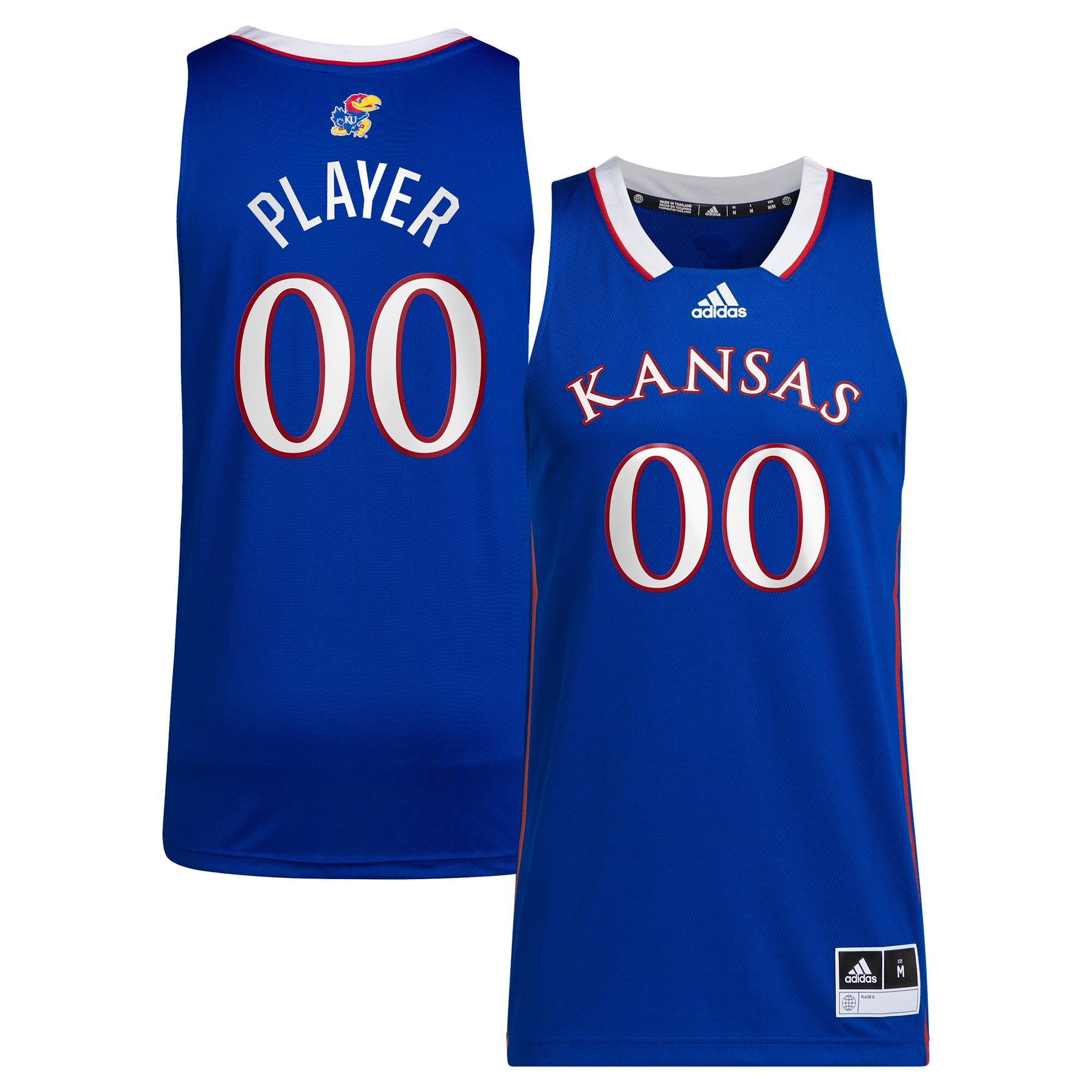 Kansas Jayhawks adidas Unisex Pick-A-Player NIL Men's Basketball Jersey - Royal