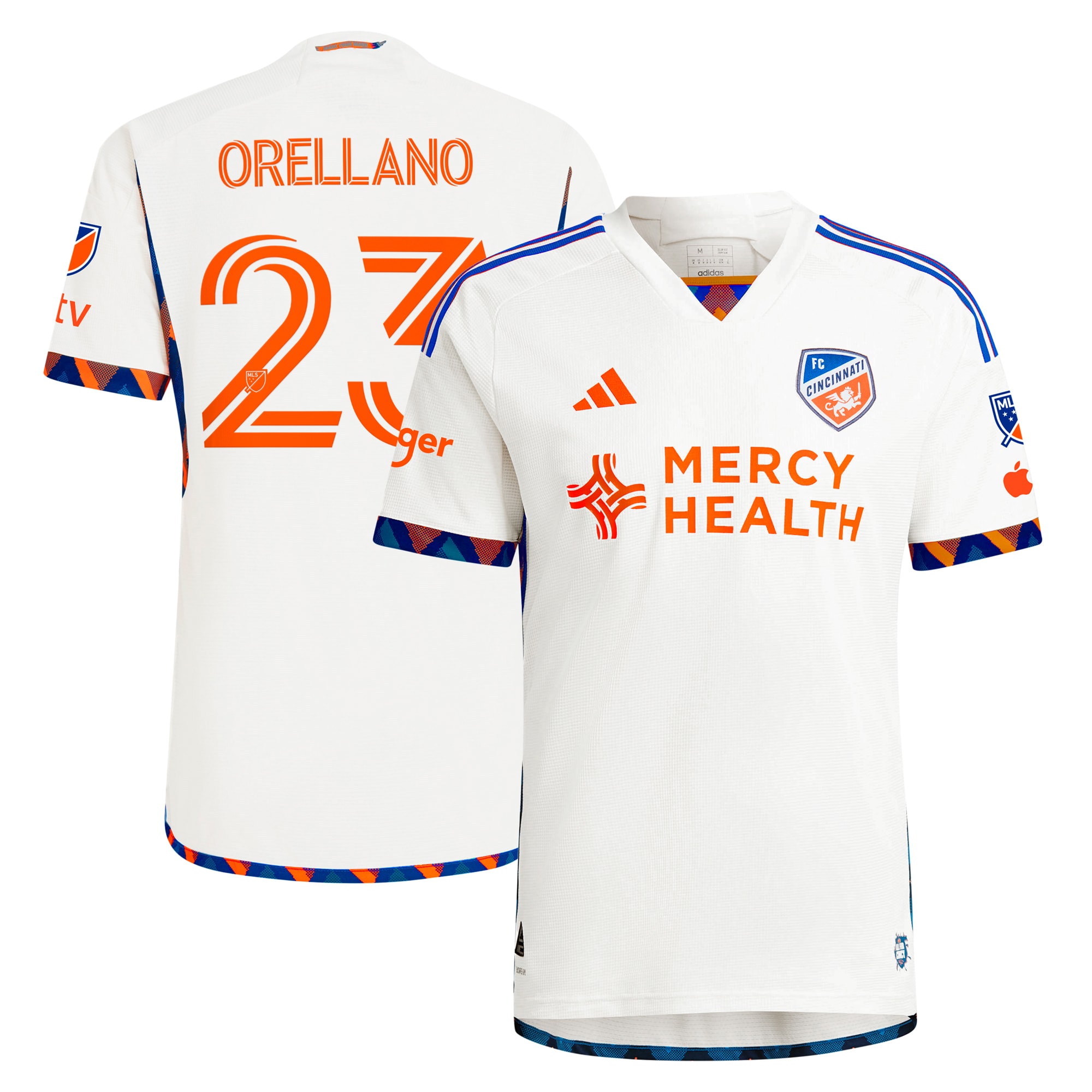 [SJH] Luca Orellano FC Cincinnati 2024 The Canvas Kit Authentic Player Jersey - White