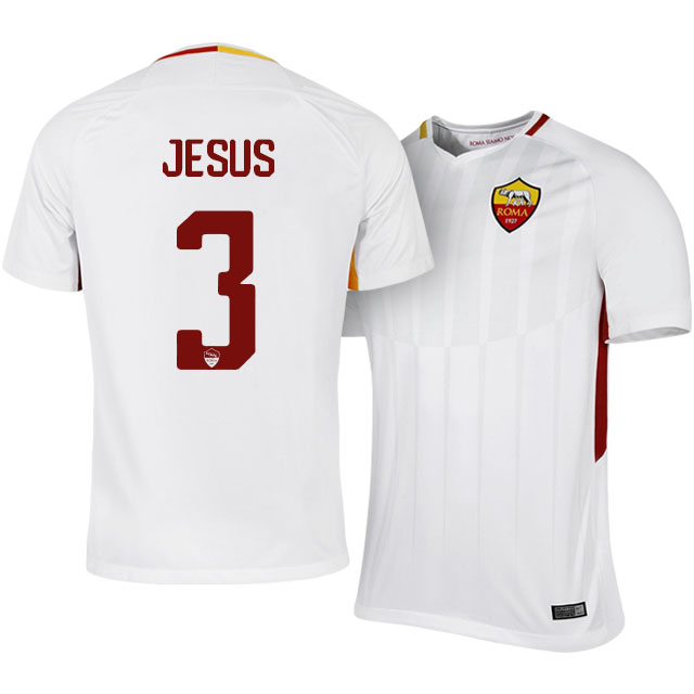 Comfort Fit Roma Away 201718 Juan Jesus 3 Soccer Jersey Shirt