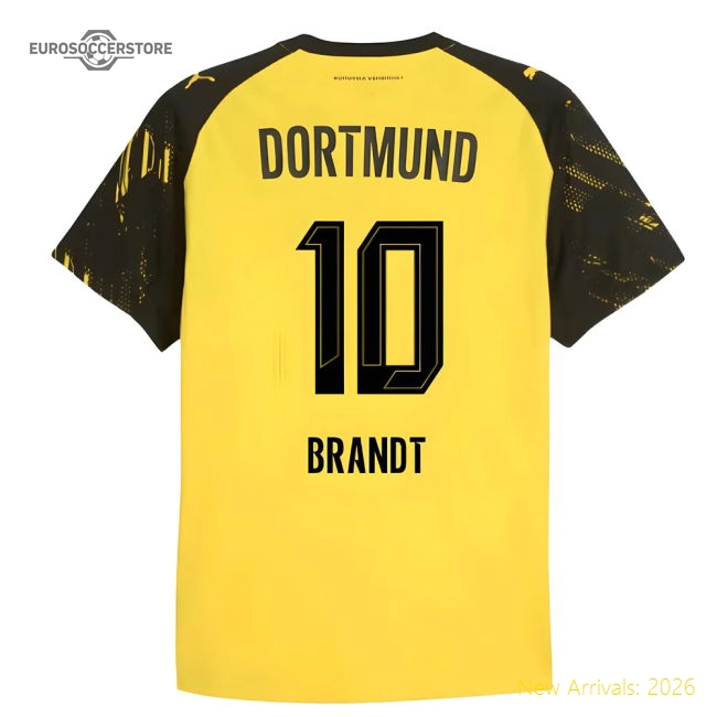 Match-Day 2025-2026 Borussia Dortmund Authentic Home Shirt (Brandt 10)