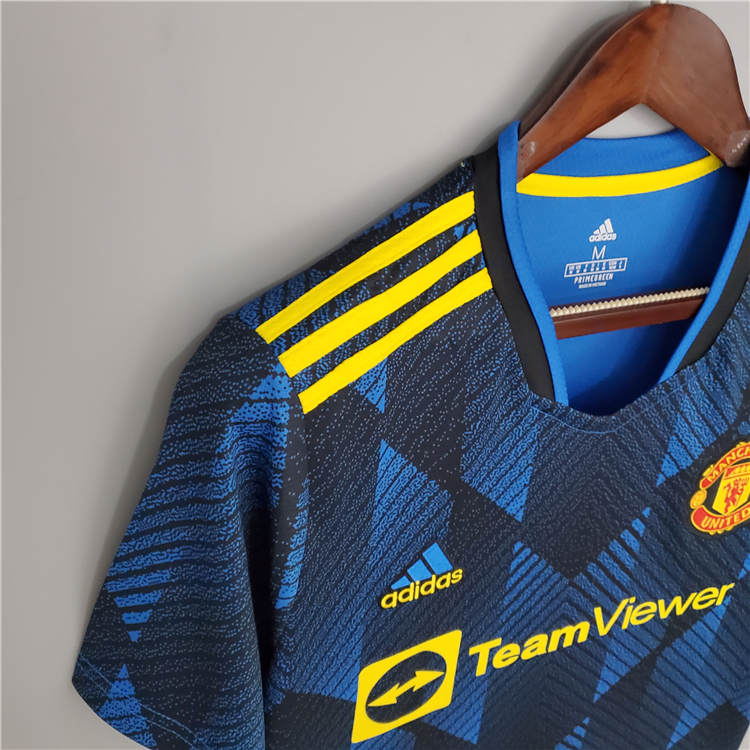 Professional Grade Man Utd Manchester United 21-22 Kit Third Blue