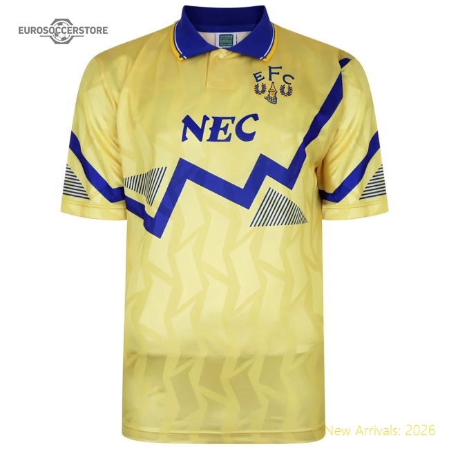 Everton 1990 Away Retro Football Shirt For Premier League Fans