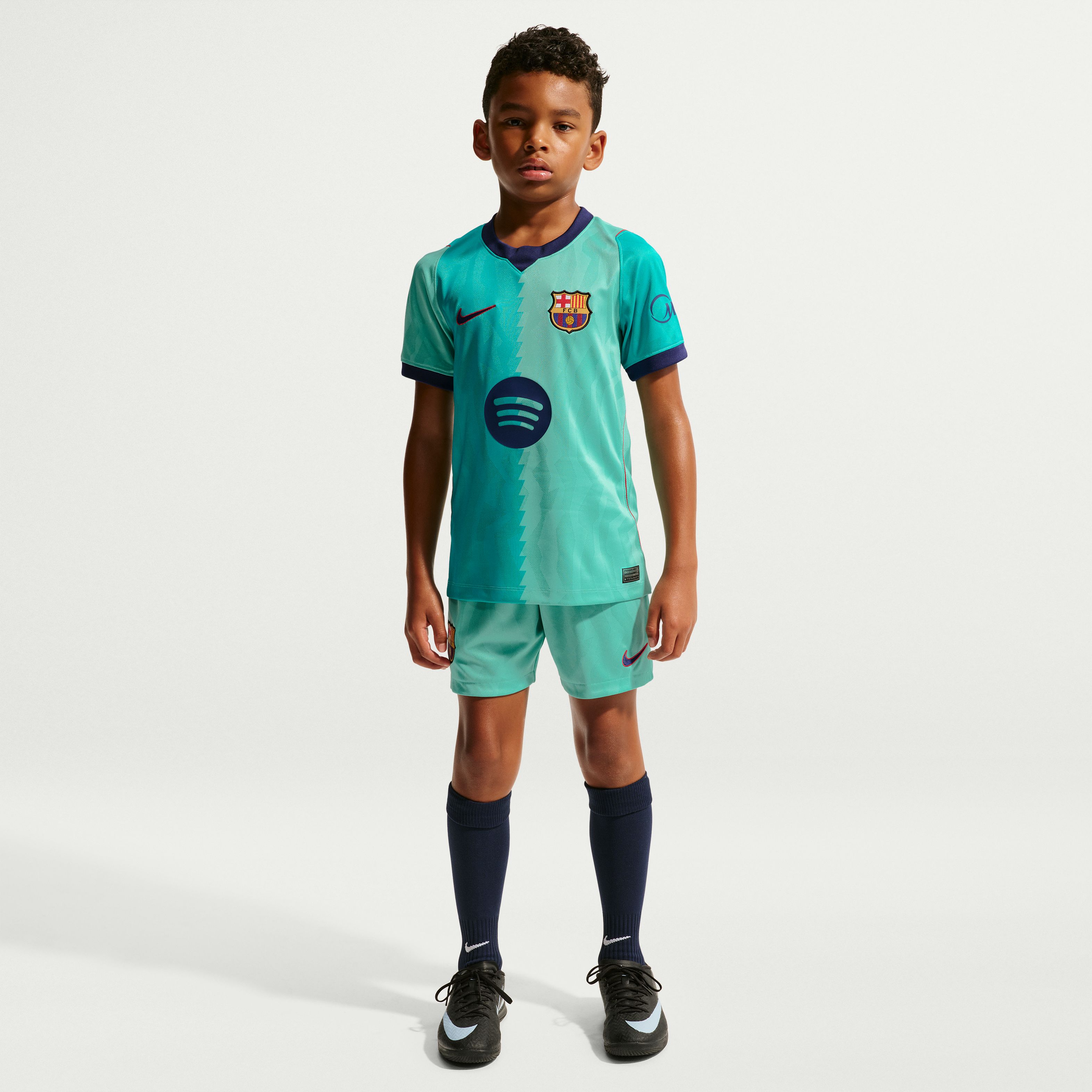 [SJH] Barcelona Youth 2026/27 Third Stadium Replica Jersey - Turquoise