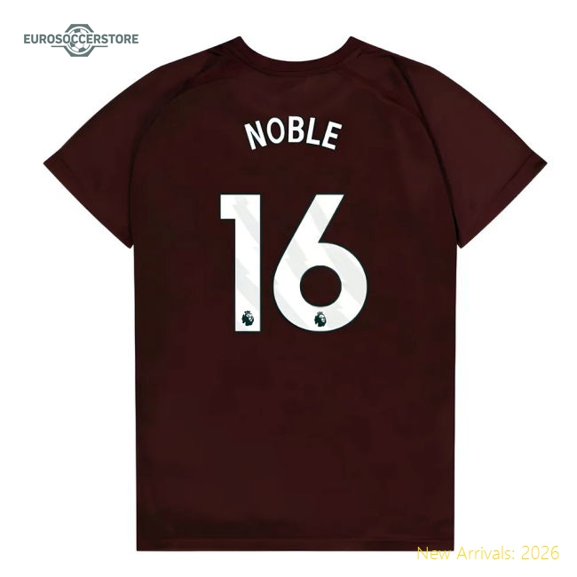 High-quality West Ham Kids Noble Jersey 2025-2026 Tag-free