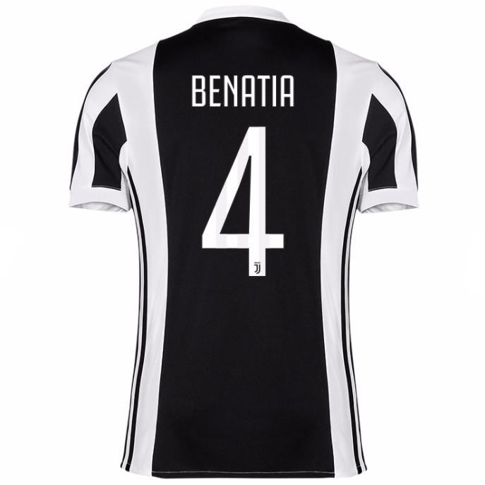 Juventus Home 201718 Benatia 4 Soccer Jersey Shirt - Official Replica
